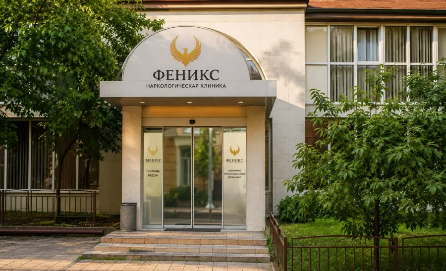 Вход в наркологическую клинику «Феникс» в Волгограде